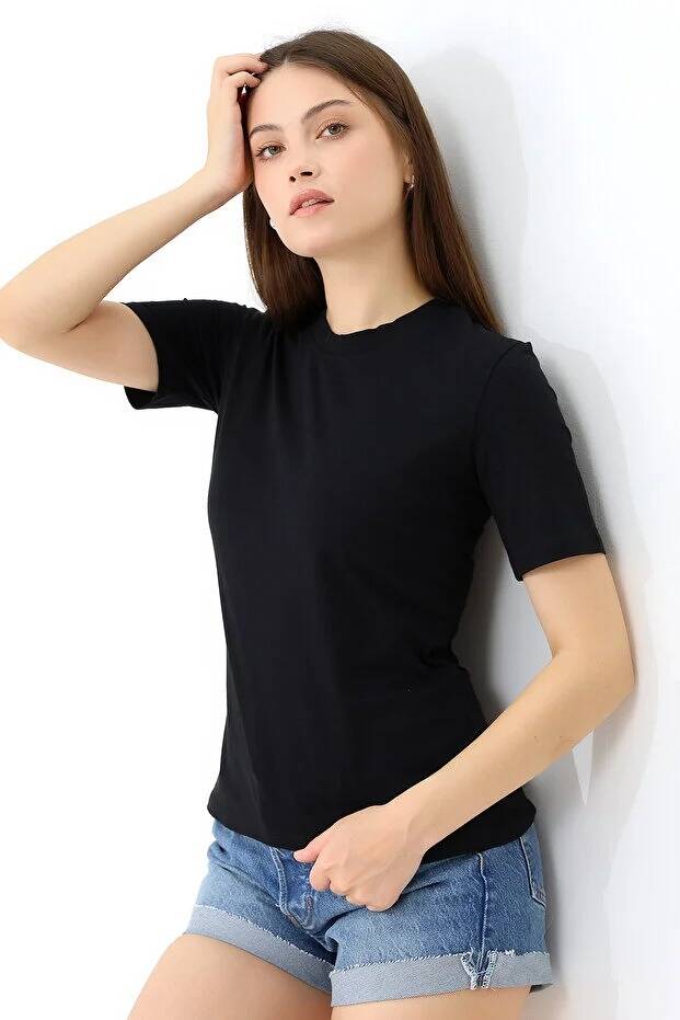 Basic Pamuklu Tişört - 3