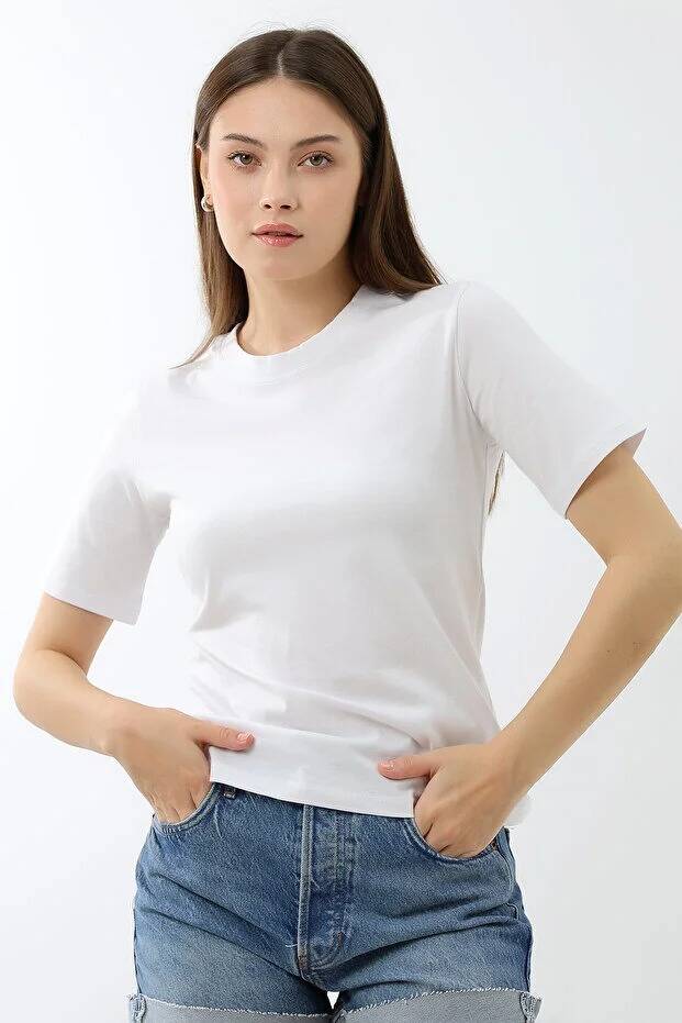 Basic Pamuklu Tişört - 7